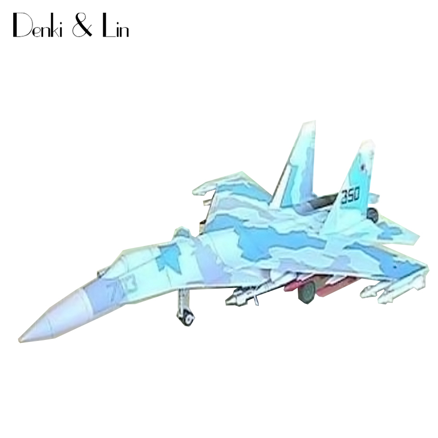1:50 diy 3d sukhoi Su-35   װ     ۾   diy 峭 denki & lin